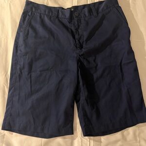 Navy Flat Front Men's Shorts